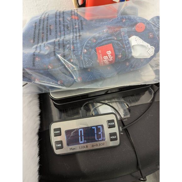 OshKosh Vintage Overalls Long Denim Red Hearts Vestbak Size 12 M B'Gosh Made in - Picture 8 of 8